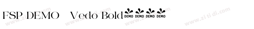 FSP DEMO   Vedo Bold字体转换